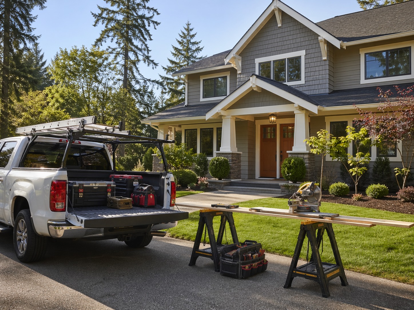 Residential contractor project site